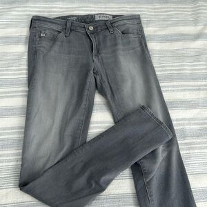 AG grey jeans size 28R the legging super skinny